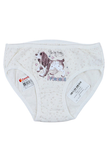 Donella cream panties for girls, dog, 4181B1-20825-28
