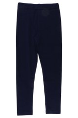 Girls' cotton leggings, navy blue, Timi 43102-20825-23