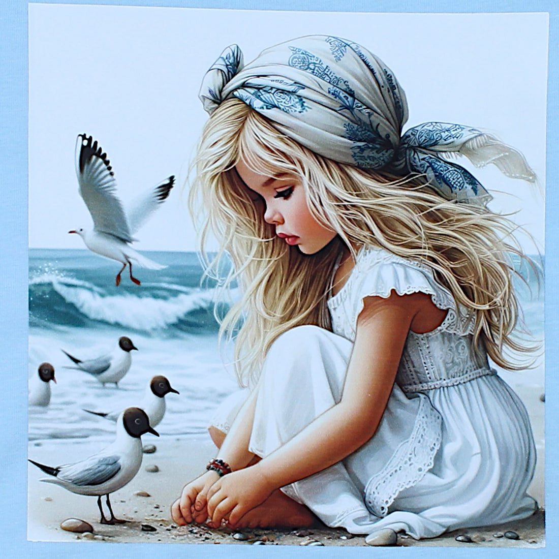 Girl's beach blouse blue Your Word 4323-28425