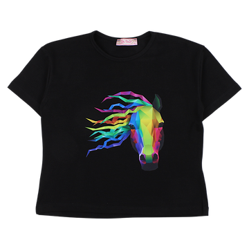 Girls' black blouse Your Word 4329-2425
