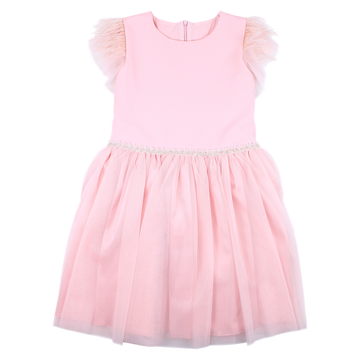 Formal dress for girls powder pink Guliwerkids 4334-24-21325-39