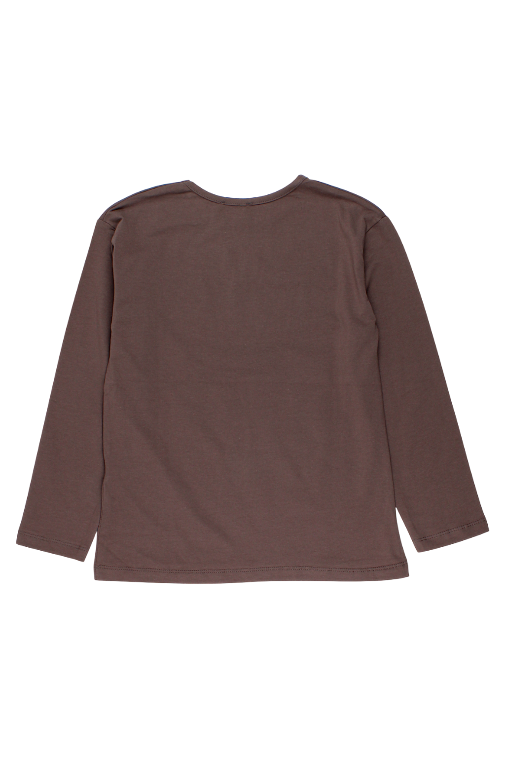 Girls' cotton blouse chocolate Your Word 434-161024-12925
