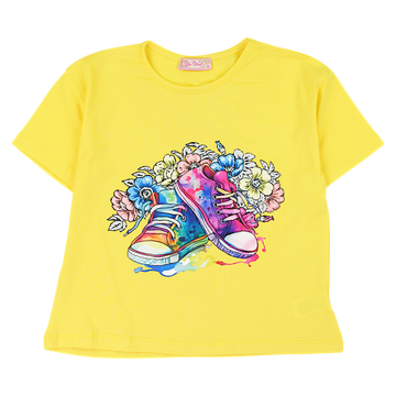 Girls' yellow sneakers blouse Your Word 434-3-5325-50