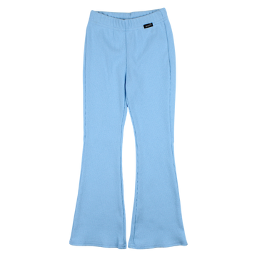 Girls' flared trousers striped blue Lambda 4350-2425-35
