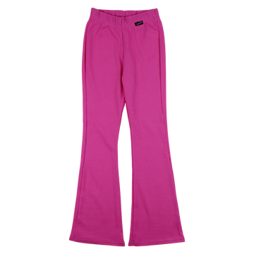 Girls' flared trousers fuchsia Lambda 4350-2425