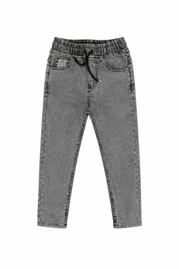 Spodnie joggery soft chłopięce szare Gocer 4562-161225-41