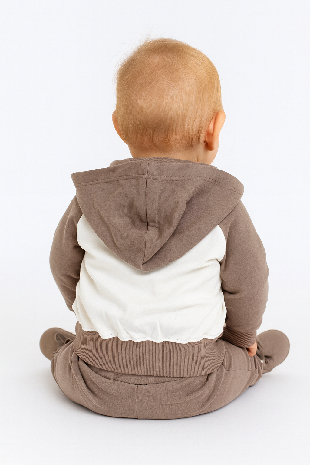 Beige tracksuit for girls with bows Partner 4905-19825