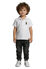 Polo chłopięce białe MiMi 4185-29526