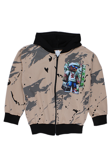 Boy's sweatshirt pattern beige Guliwerkids 5218-16925-1