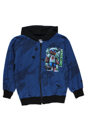 Boy's sweatshirt with patterns, blue Guliwerkids 5218-16925