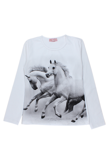 Cream girl's blouse Your Word 5411-20825-28