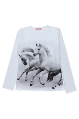 Cream girl's blouse Your Word 5411-20825-28