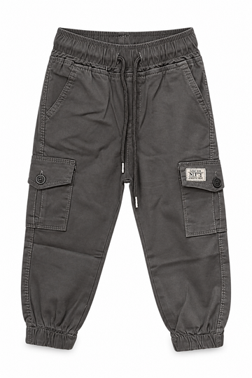 Spodnie joggery bojówka chłopięce grafit Gocer 5493-3926-22