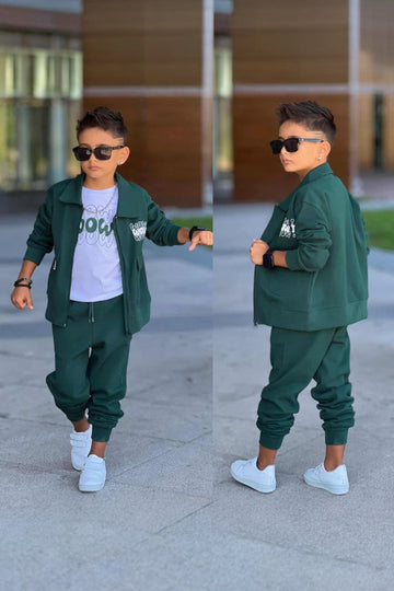 WOW Boy's Green Set Bam Bam 60275-241025