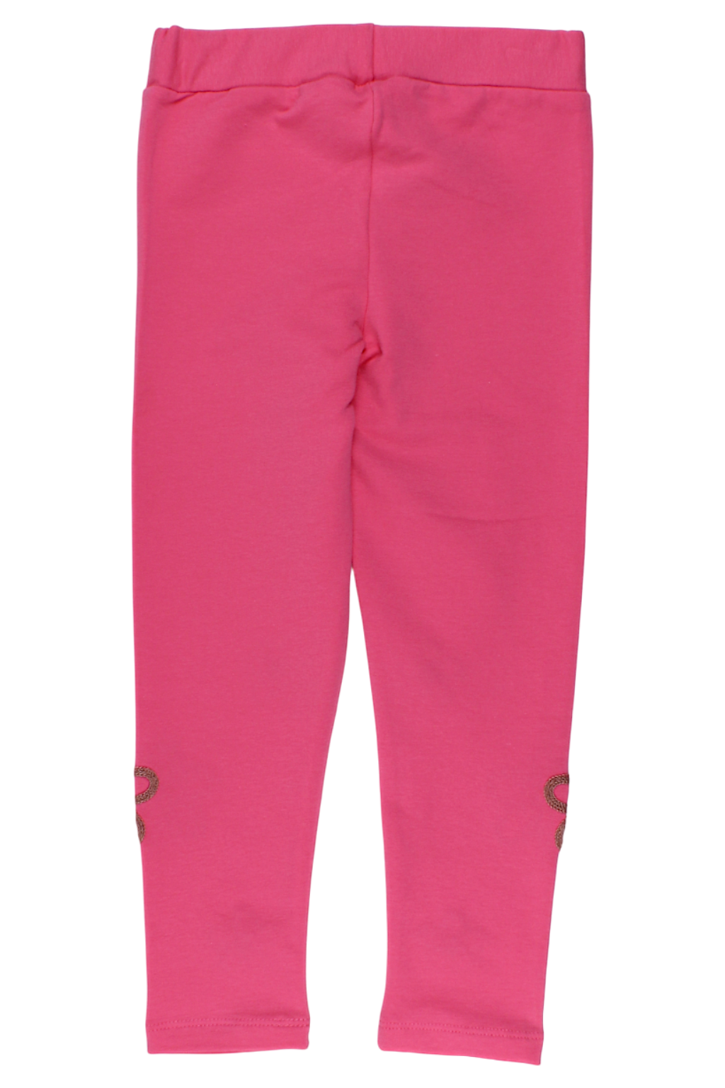 Cotton leggings with embroidery for girls, pink Timi 60512-20825-40