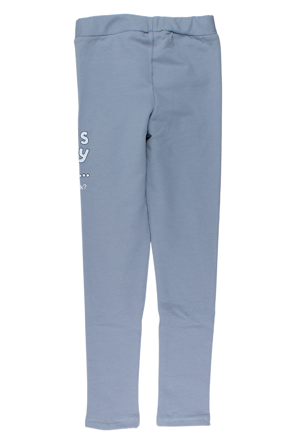 Teddy bear leggings for girls, ash grey, Timi 60521-17925