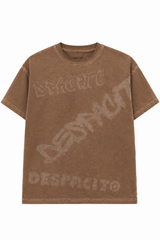T-shirt dekatyzowany COLD DYE chłopięca brąz Despacito 6071-29526-4