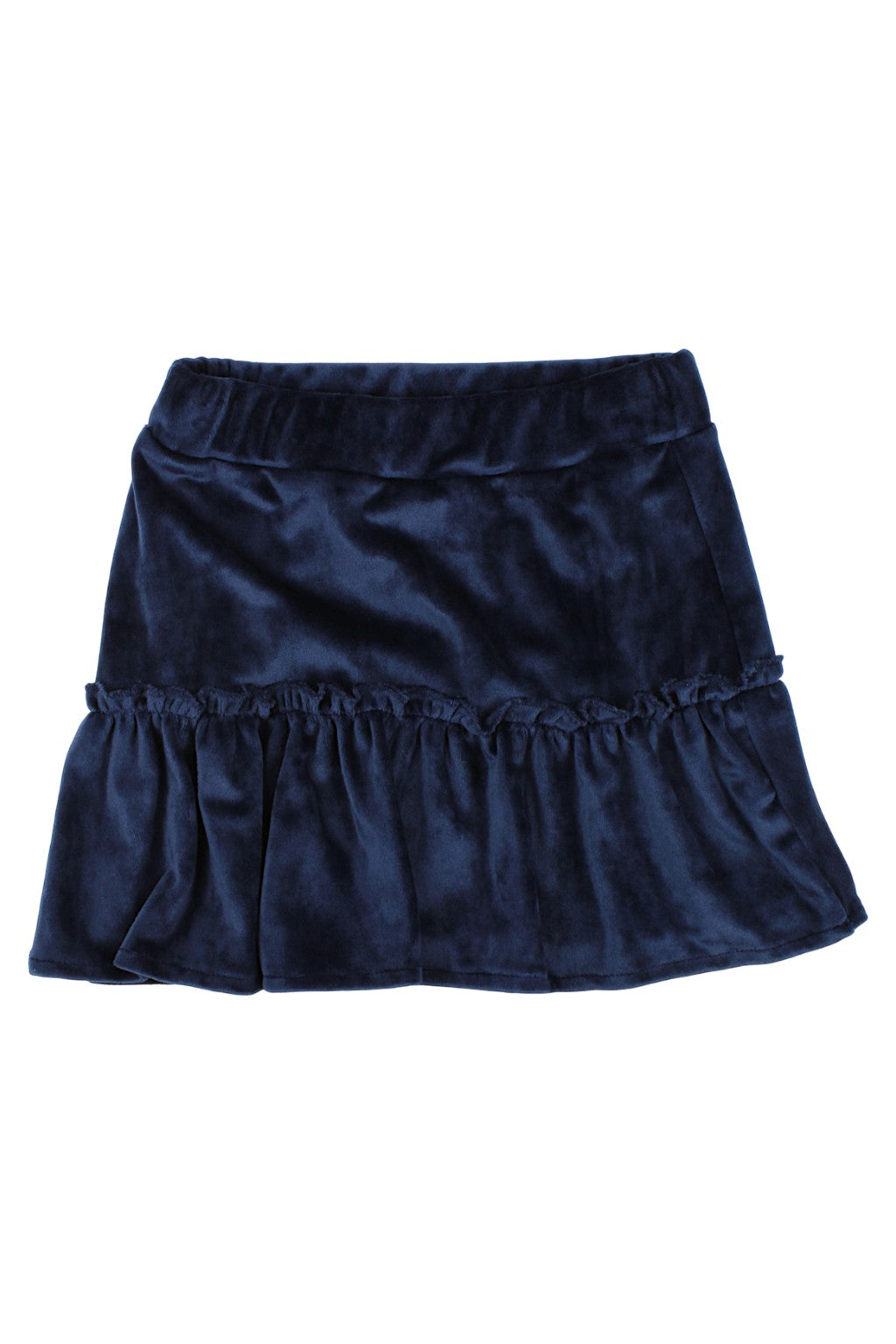 Girls' velvet skirt, navy blue, Timi 64502-291025