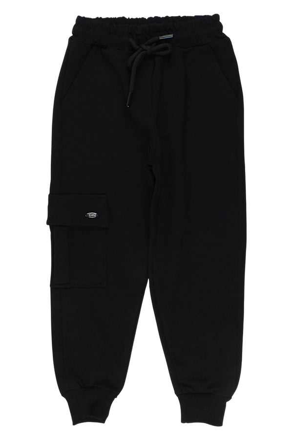 Girls' black combat jogger pants Timi 65500-81025-14