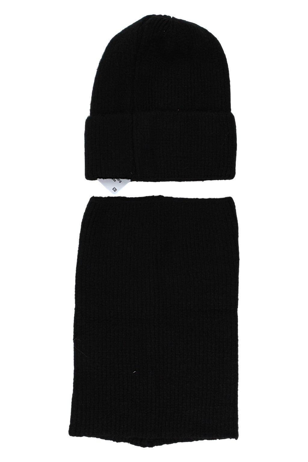 Girls' hat and scarf set, black, Agbo 6610-221025