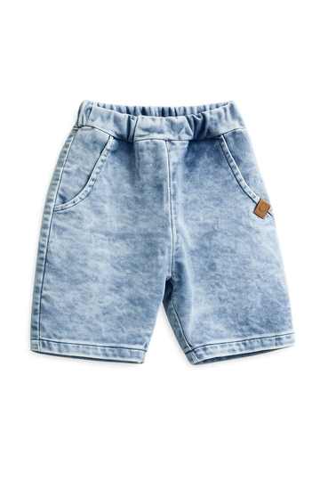 Szorty jeansowe soft chłopięce, kolor jeans, producent MiMi, numer produktu 6886-29526-26
