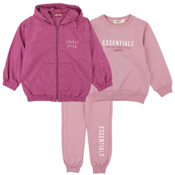 Jacket plus tracksuit for girls amaranth Yavrucak 6978-7325-62