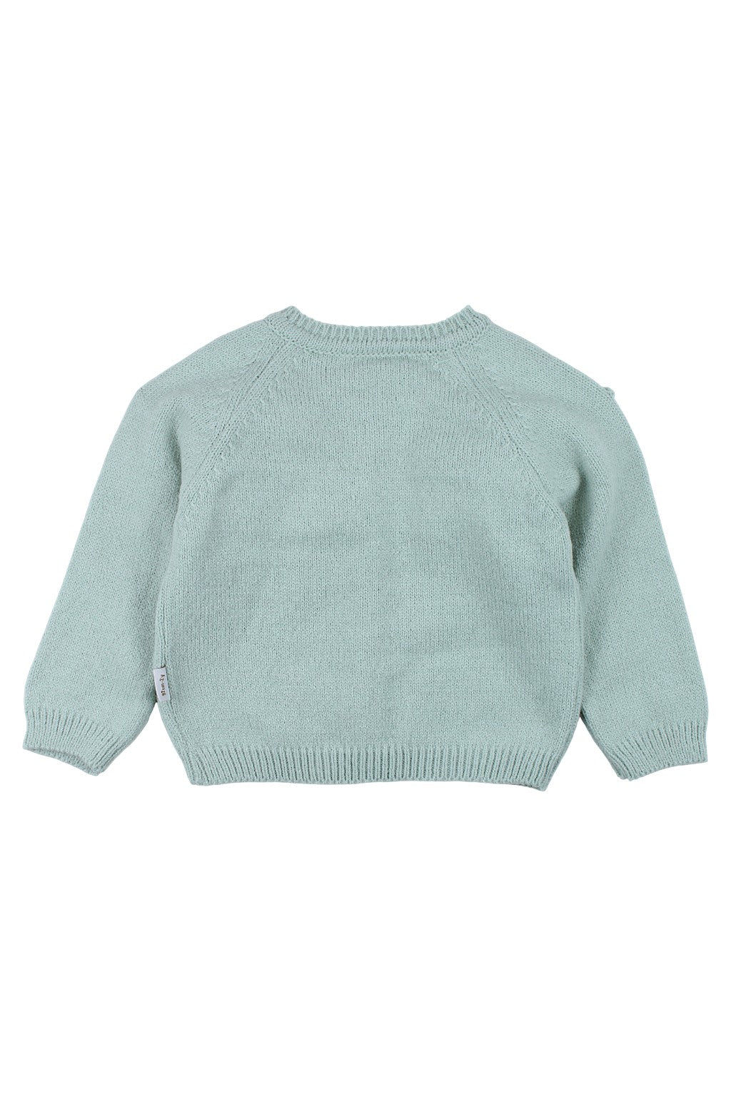 Girls' cardigan with ruffles, sage, Becol 7049-251125