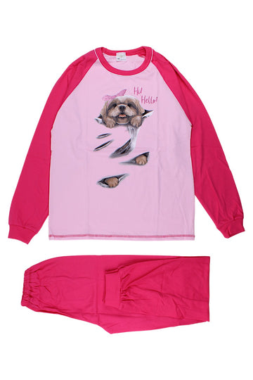 Girls' fuchsia pajamas Sukces 8102-221025