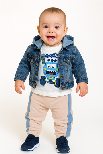 Murat Baby boy's jacket set, jeans color 8240-16725-26