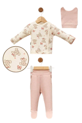 Girls' layette set, dusty pink, Bebycan 9415-251125