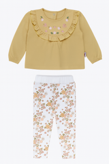 Yellow embroidery set for girls Murat Baby 9747-16725