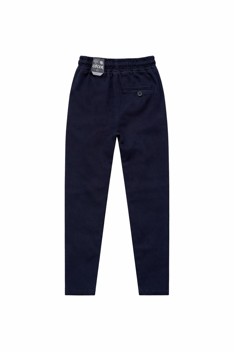 Spodnie wizytowe na gumce chłopięce czarny Gocer 9512-161225-14