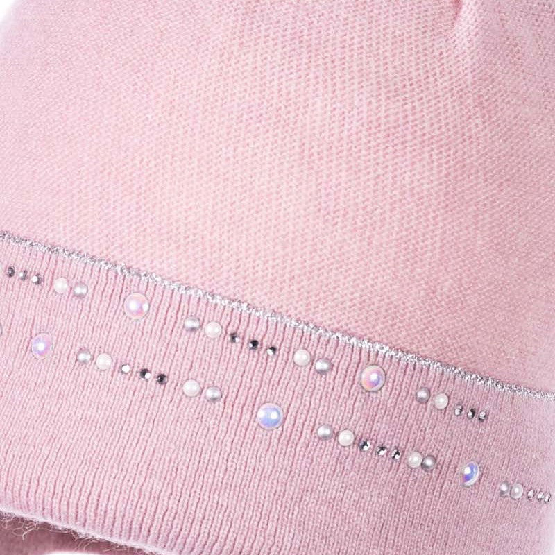 ALTINA III Czapka zimowa dziewczęca Jamiks JZD063 kolor pudrowy róż -  - #tag1# - #tag2# - #tag3# - #tag4#