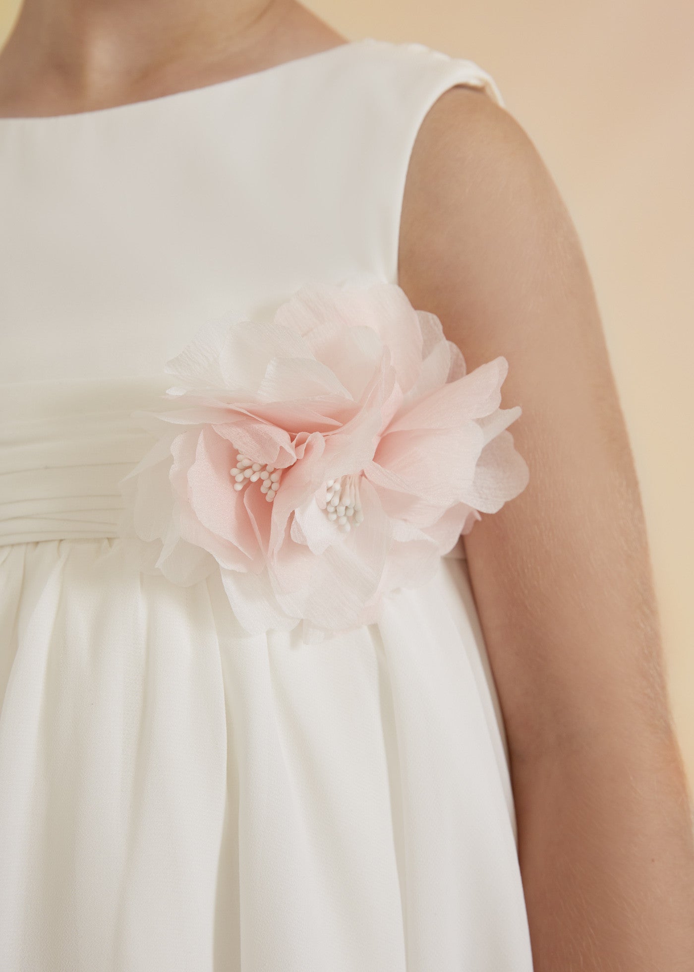 Abel & Lula 5030-1 Sukienka wizytowa dziewczynka kolor biały -  - #tag1# - #tag2# - #tag3# - #tag4#