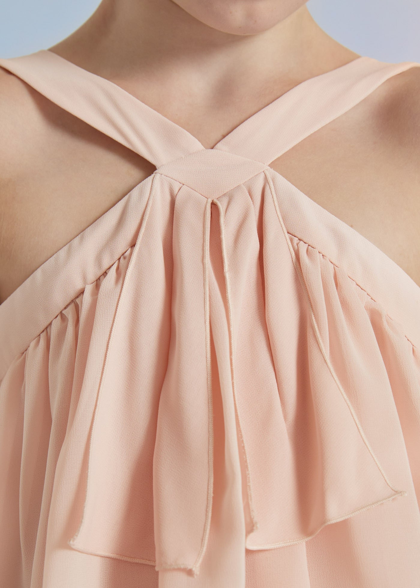 Abel & Lula 5031-2 Sukienka elegancka z falbankami dziewczynka kolor pastel -  - #tag1# - #tag2# - #tag3# - #tag4#