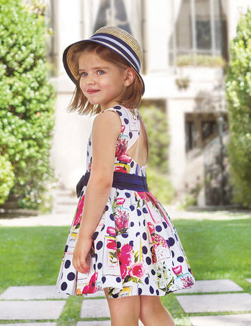 Abel & Lula 5049-3 Sukienka dziewczęca kolor granat -  - #tag1# - #tag2# - #tag3# - #tag4#