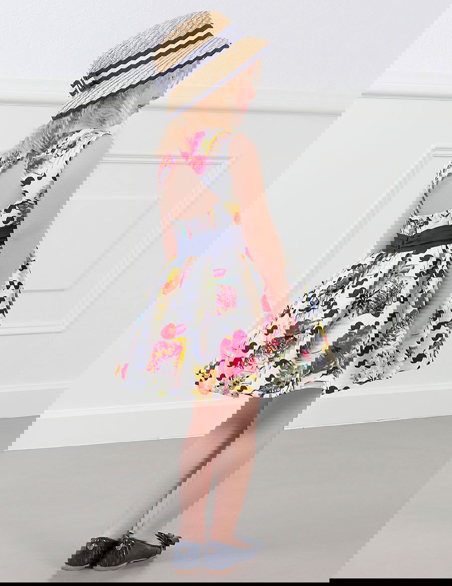 Abel & Lula 5049-3 Sukienka dziewczęca kolor granat -  - #tag1# - #tag2# - #tag3# - #tag4#