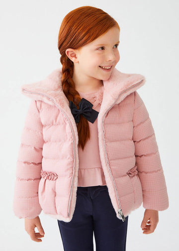 Abel & Lula Kurtka zimowa dwustronna dziewczęca 5832-74 Różowy -  - #tag1# - #tag2# - #tag3# - #tag4#