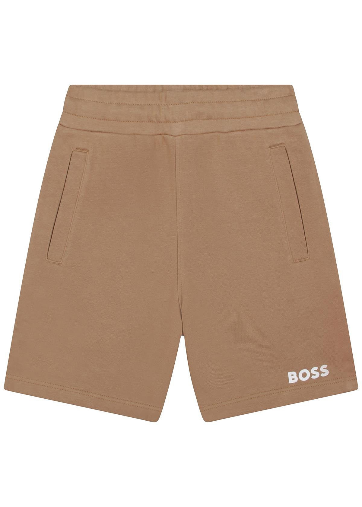 BOSS J24816-269 Bermudy chłopiec kolor beż -  - #tag1# - #tag2# - #tag3# - #tag4#