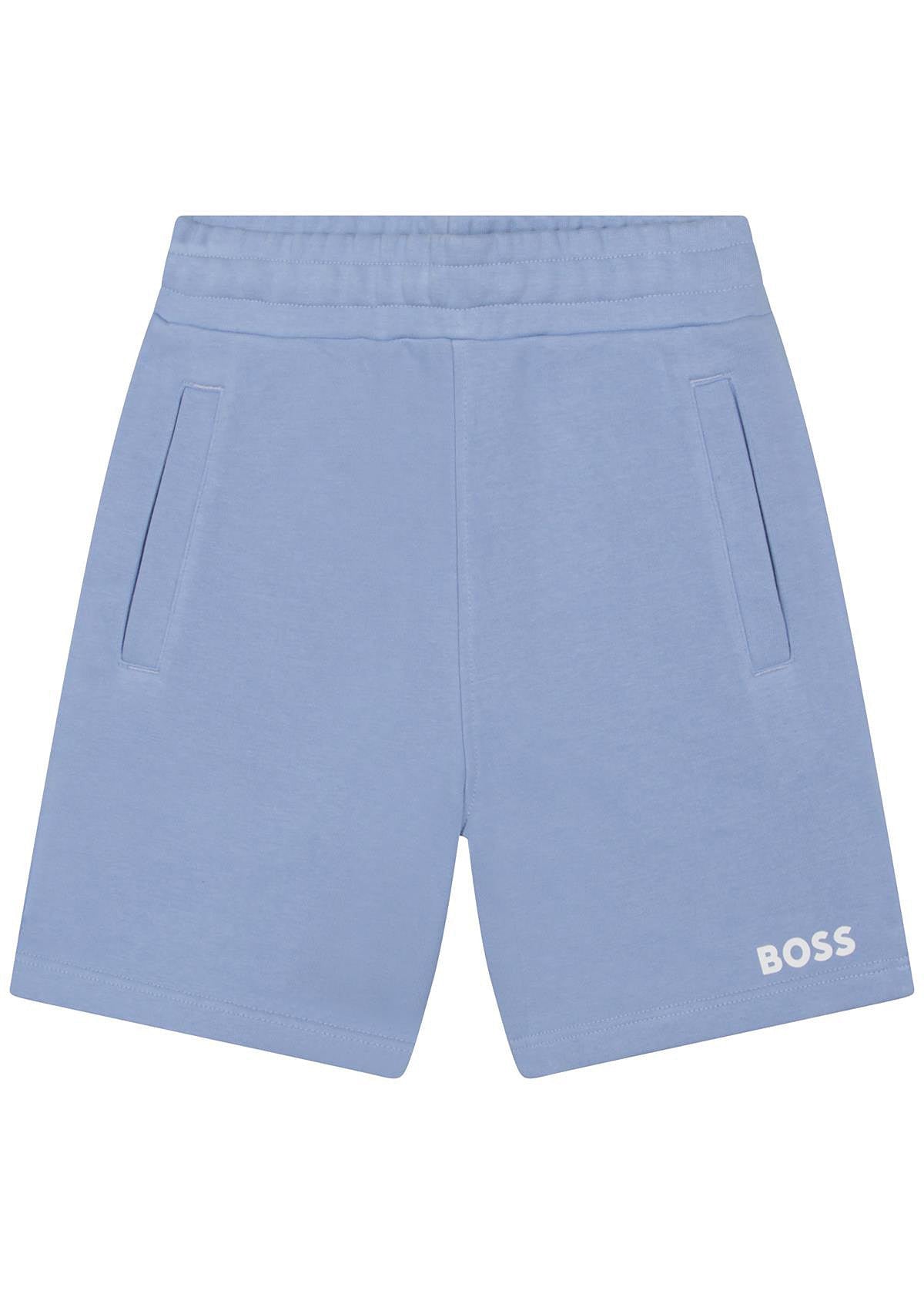 BOSS J24816-77A Bermudy chłopiec kolor niebieski -  - #tag1# - #tag2# - #tag3# - #tag4#