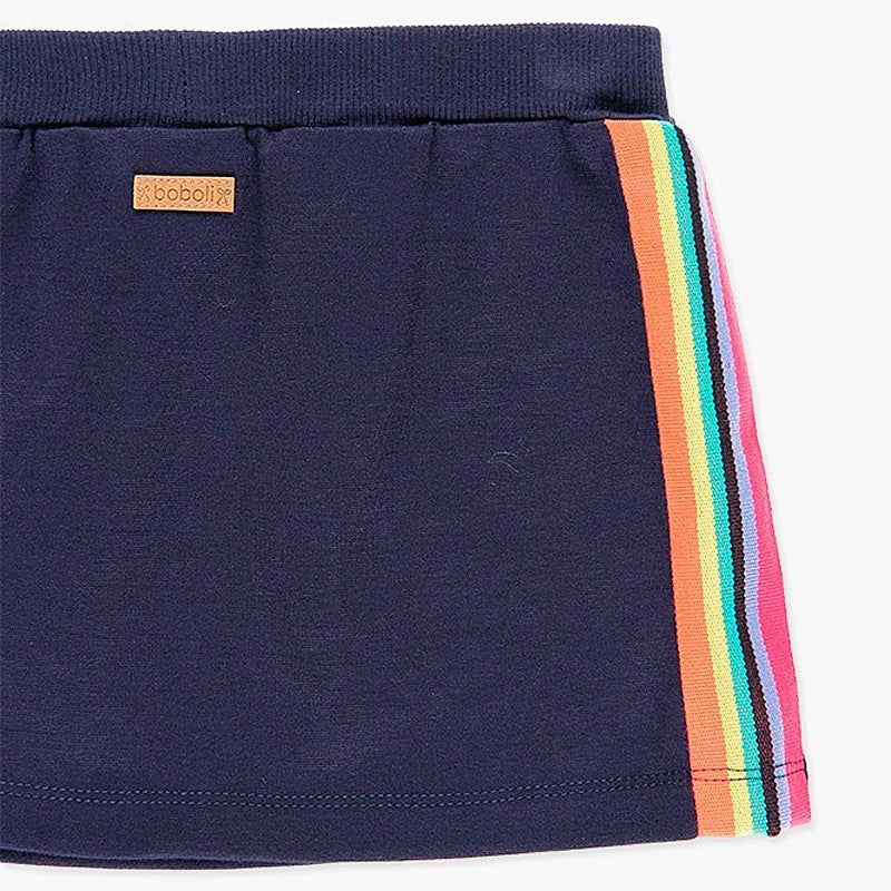Bawełniana sportowa spódnica dla dziewczynki Boboli 408158-2440-M granat -  - #tag1# - #tag2# - #tag3# - #tag4#