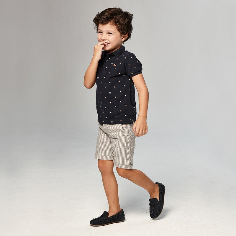 Bermudy w paski chłopięce Mayoral 3229-76 Granatowy -  - #tag1# - #tag2# - #tag3# - #tag4#