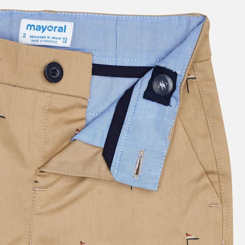 Bermudy z nadrukiem chłopięce Mayoral 3259-28 Beżowy -  - #tag1# - #tag2# - #tag3# - #tag4#