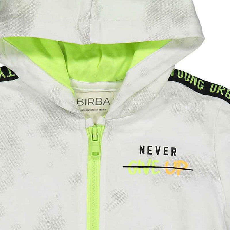 Birba Bluza z kapturem Baby Boy 46806-00 94Z kolor biały -  - #tag1# - #tag2# - #tag3# - #tag4#