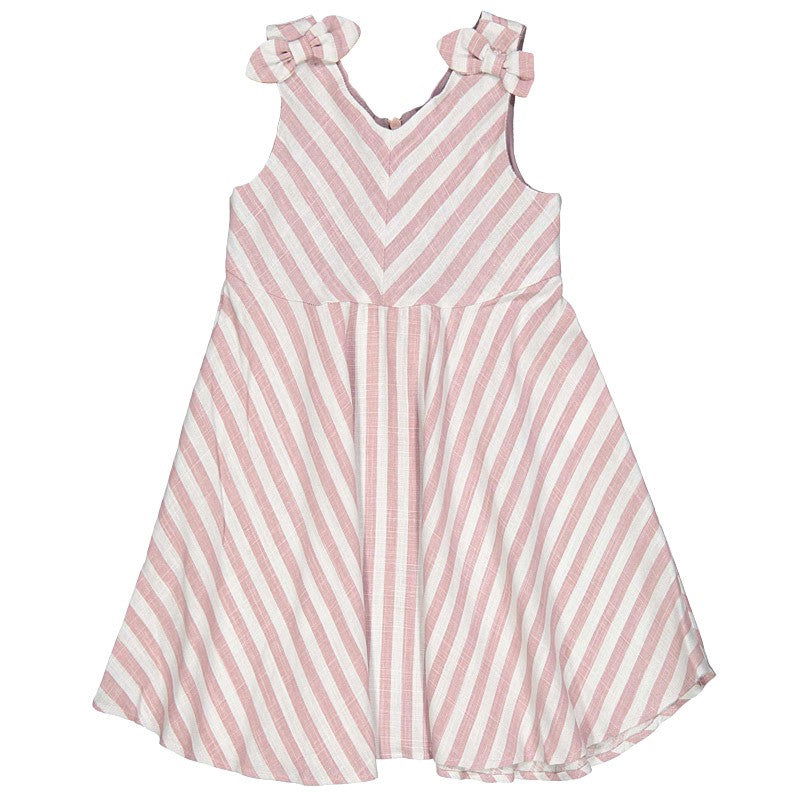 Birba Sukienka w paski Baby Girl 45314-00 95Z kolor różowy -  - #tag1# - #tag2# - #tag3# - #tag4#