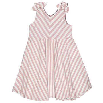 Birba Sukienka w paski Baby Girl 45314-00 95Z kolor różowy -  - #tag1# - #tag2# - #tag3# - #tag4#