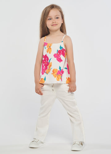 Birba&Trybeyound 62492-00-15A Spodnie dzwony kolor biały -  - #tag1# - #tag2# - #tag3# - #tag4#