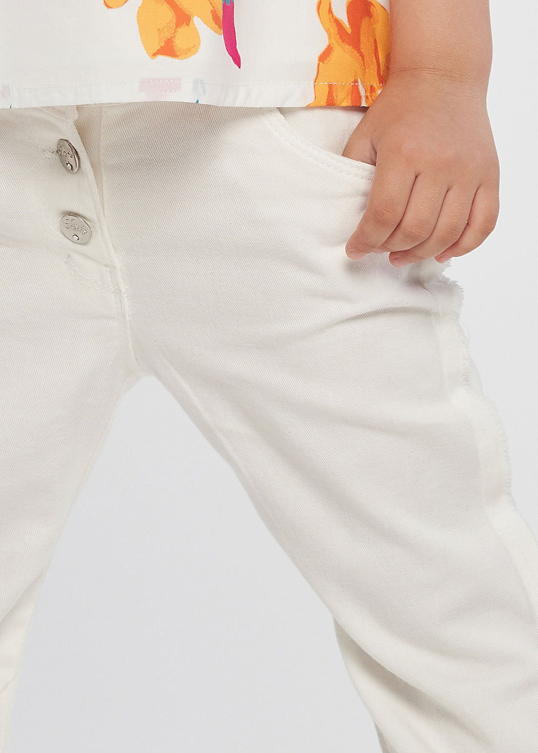 Birba&Trybeyound 62492-00-15A Spodnie dzwony kolor biały -  - #tag1# - #tag2# - #tag3# - #tag4#