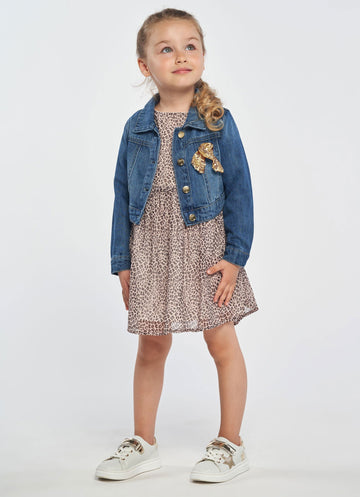 Birba&Trybeyound 65598-00-91Z Sukienka w panterkę kolor brązowy -  - #tag1# - #tag2# - #tag3# - #tag4#