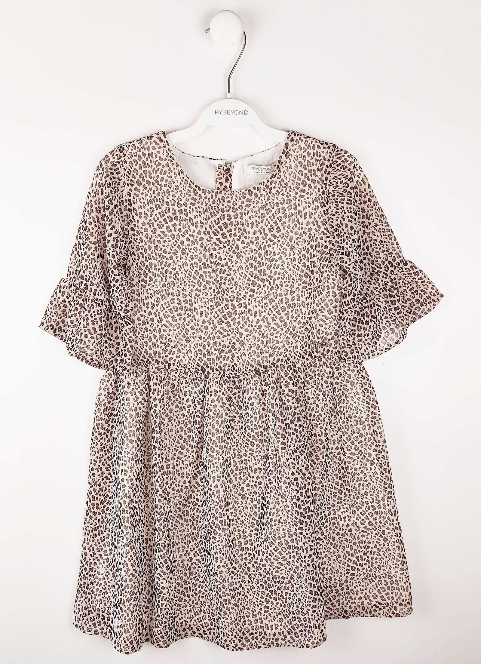 Birba&Trybeyound 65598-00-91Z Sukienka w panterkę kolor brązowy -  - #tag1# - #tag2# - #tag3# - #tag4#
